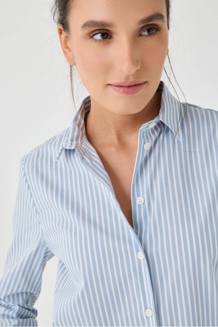 Zanetti 1965 Camicia in cotone stretch a righe Qualità Garantita