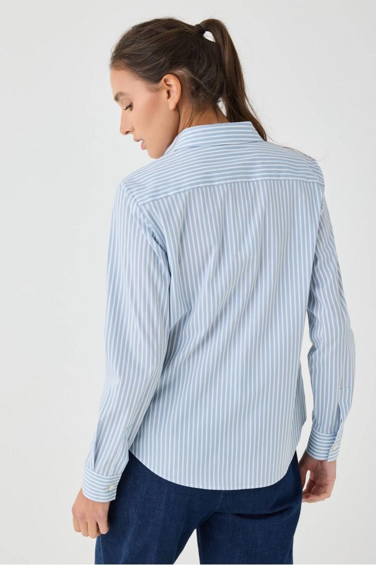 Zanetti 1965 Camicia in cotone stretch a righe Qualità Garantita