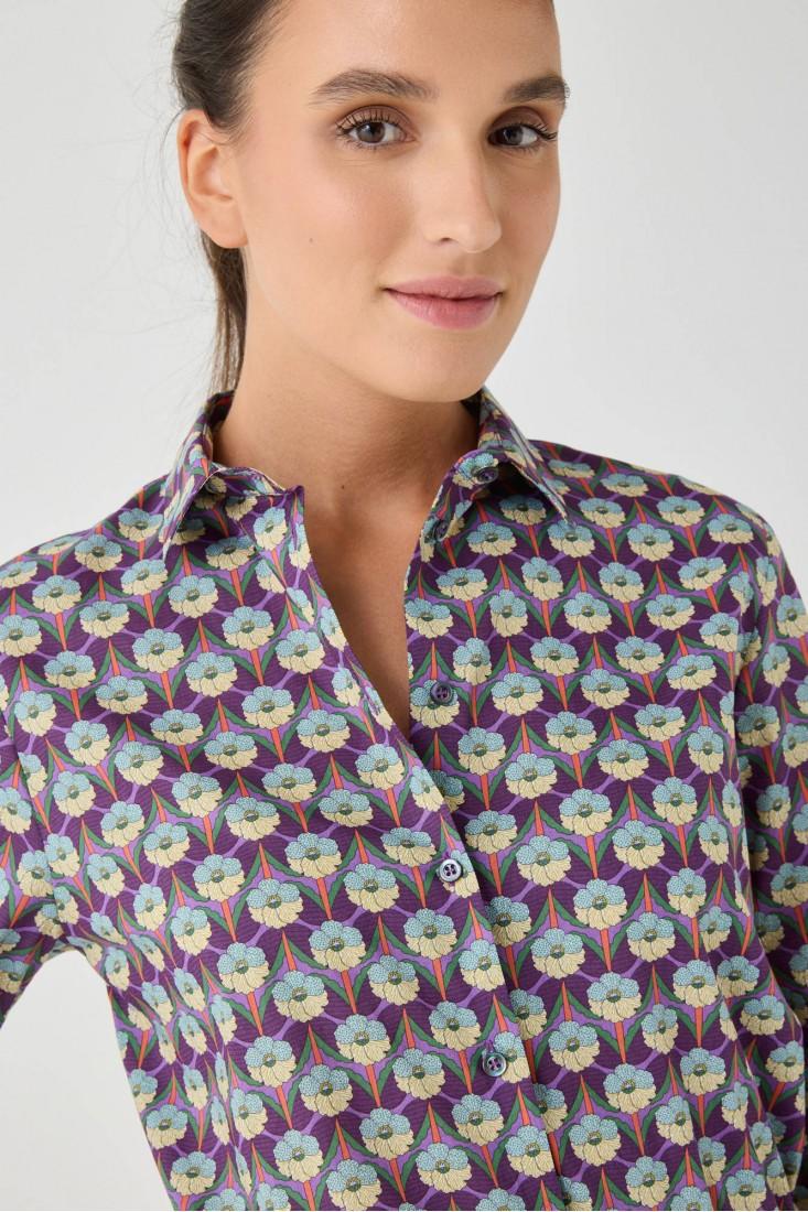 Zanetti 1965 Camicia in cotone Liberty Negozi Online