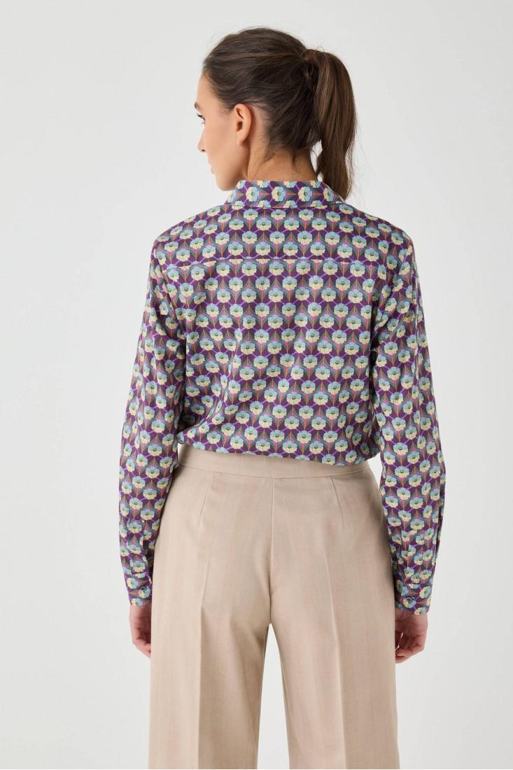 Zanetti 1965 Camicia in cotone Liberty Negozi Online