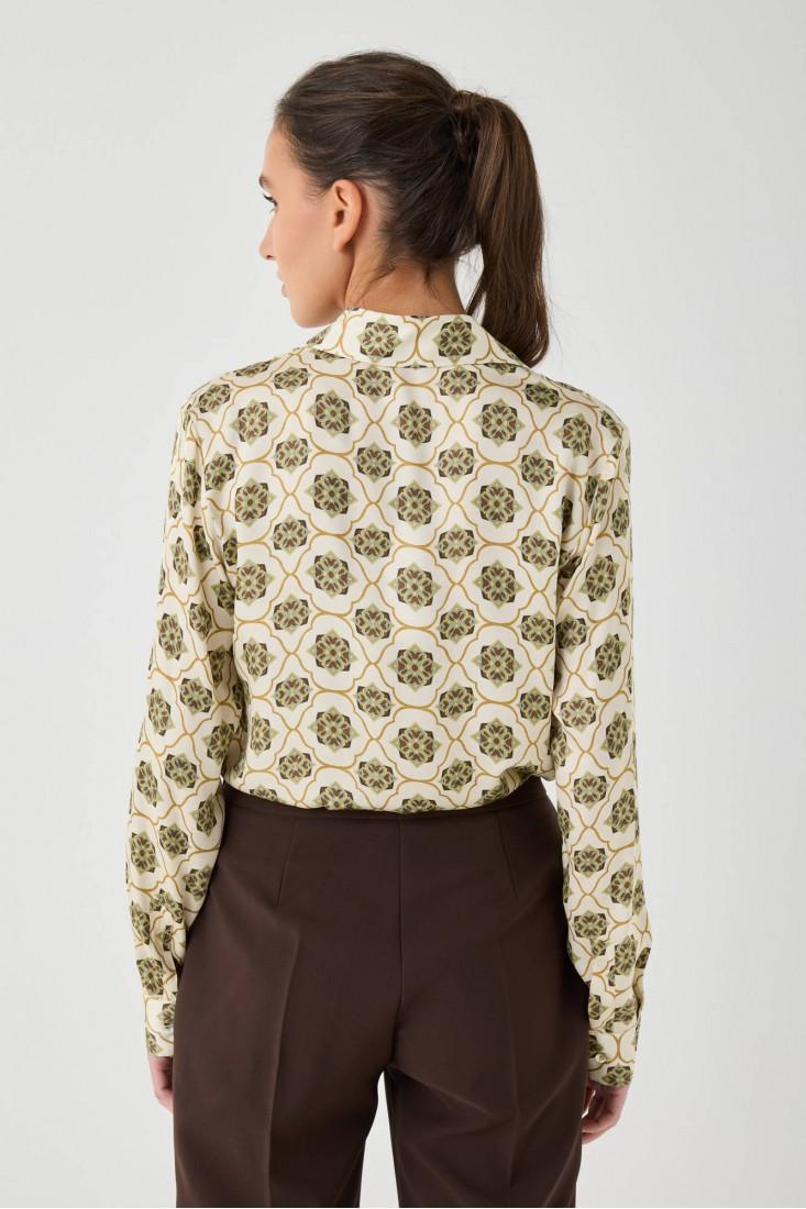 Zanetti 1965 Camicia in viscosa stampata Fino Al -60%