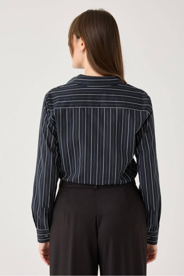 Zanetti 1965 Camicia manica lunga con righe argento Affare Del Giorno