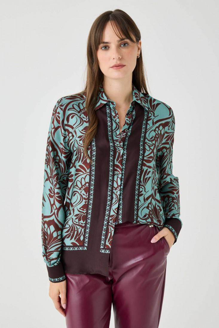 Zanetti 1965 Camicia in viscosa con stampa a fiori Novità