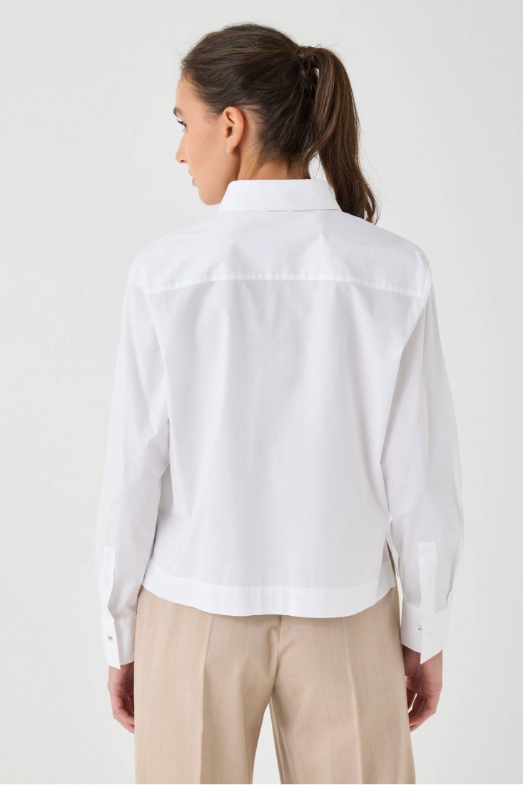 Zanetti 1965 Camicia cropped con ricami Outlet