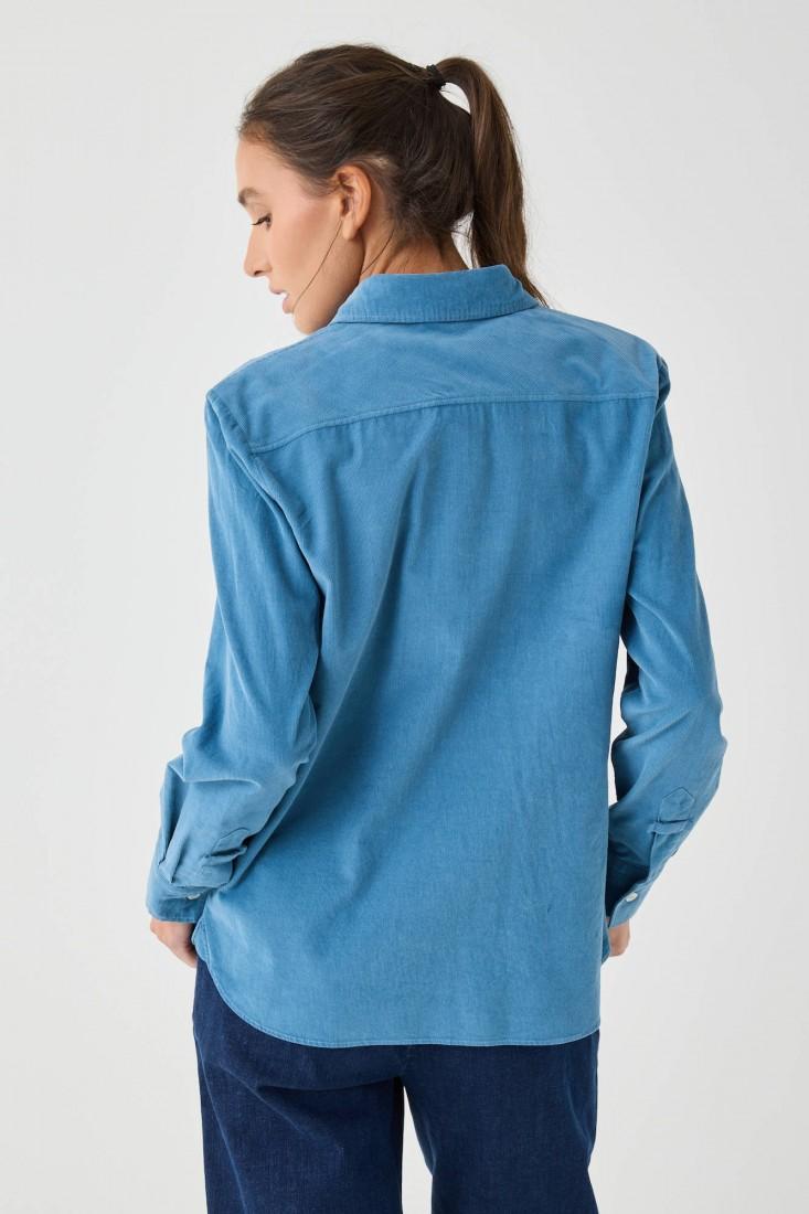 Zanetti 1965 Camicia in velluto microcoste Hotsell