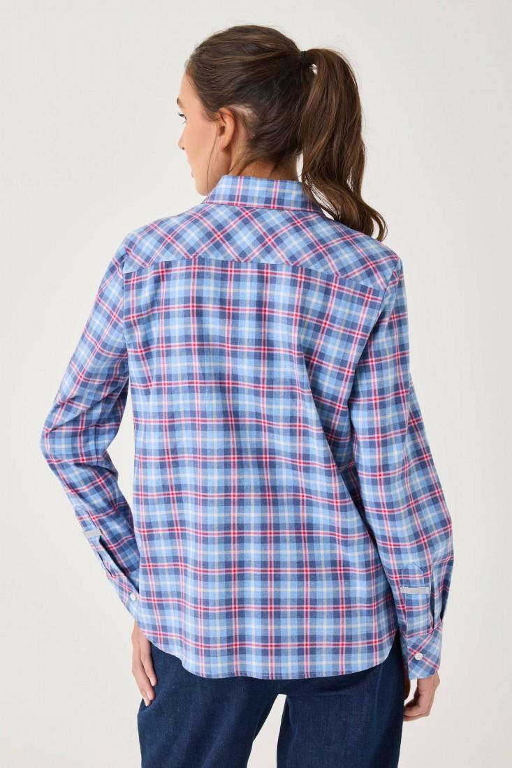 Zanetti 1965 Camicia a quadri con tasche frontali Vendita Calda
