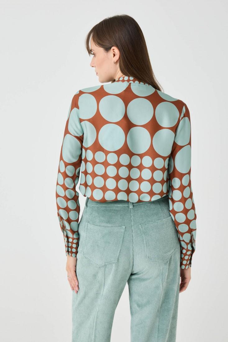 Zanetti 1965 Blusa con stampa geometrica Negozio