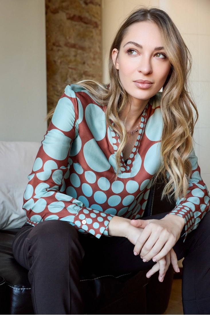 Zanetti 1965 Blusa con stampa geometrica Negozio