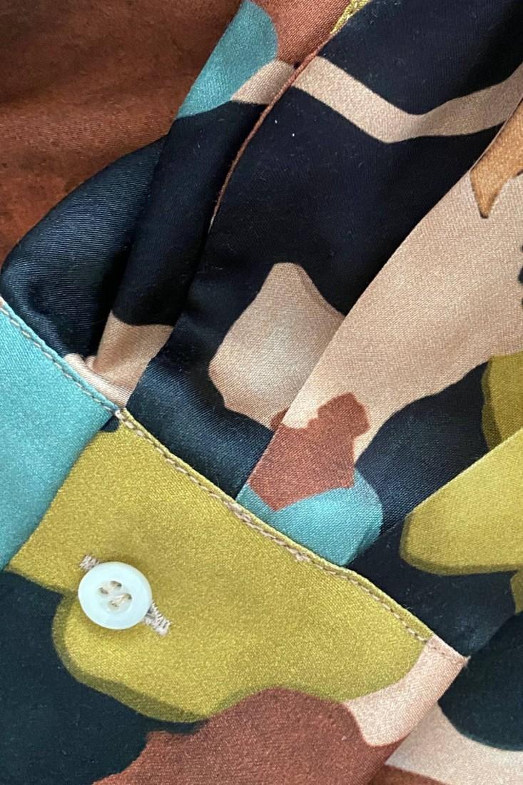 Zanetti 1965 Blusa in viscosa stampa allover 2025