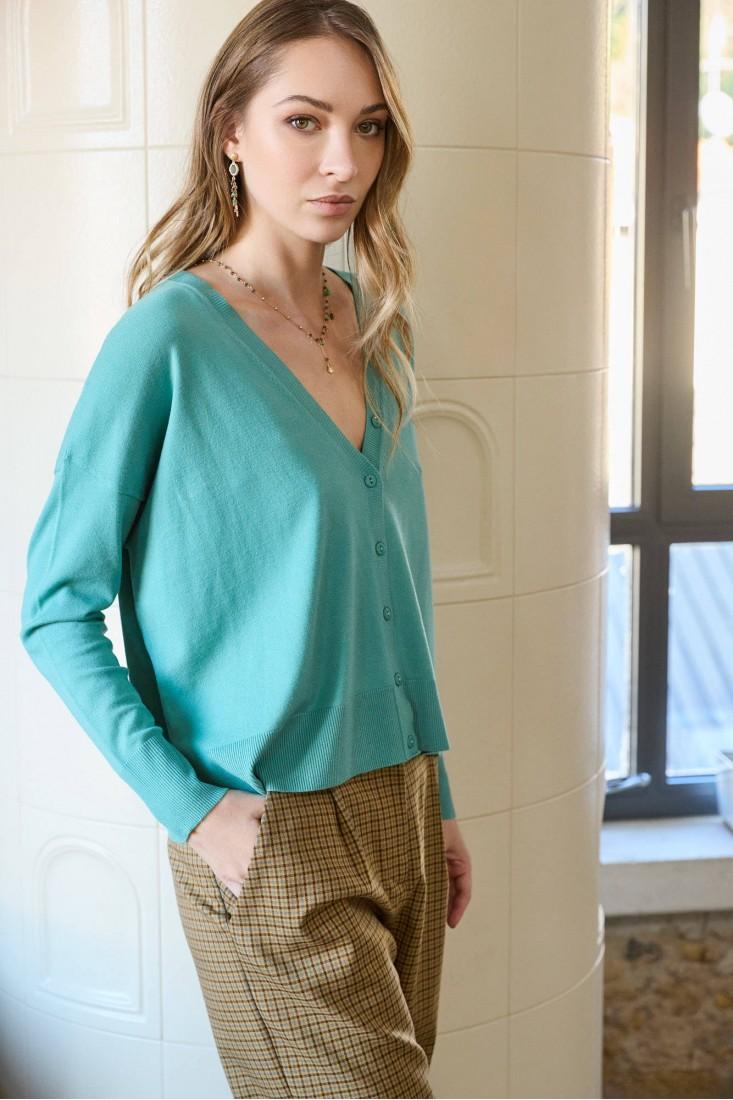 Zanetti 1965 Cardigan in misto viscosa Vendita