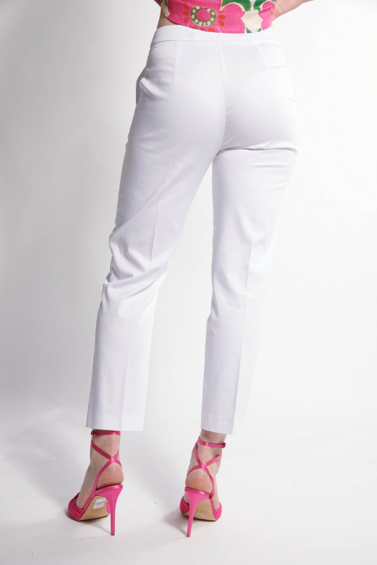 Zanetti 1965 Pantalone gamba dritta in rasatello stretch Prezzo Ridotto