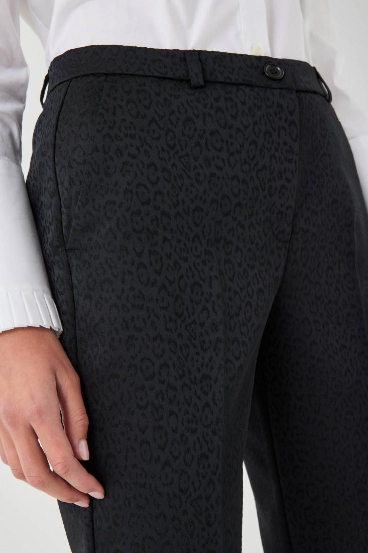 Zanetti 1965 Pantalone stretch animalier Presa