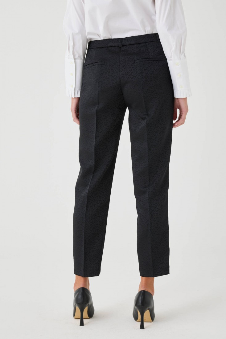 Zanetti 1965 Pantalone stretch animalier Presa