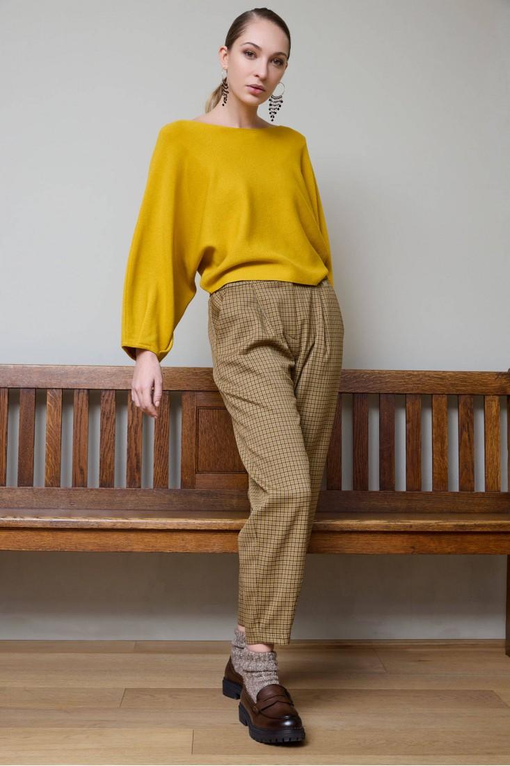 Zanetti 1965 Pantalone carrot pied de poule Offerta