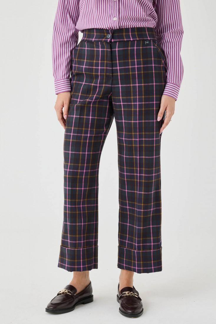 Zanetti 1965 Pantalone a quadri gamba dritta In Vendita