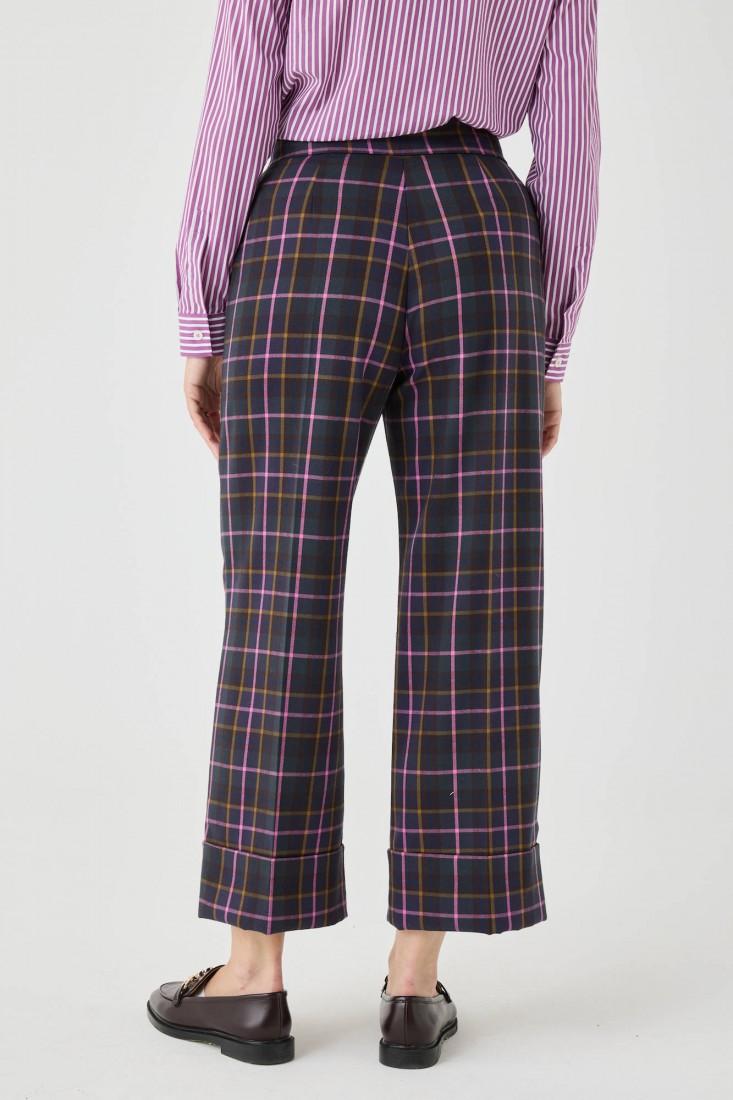 Zanetti 1965 Pantalone a quadri gamba dritta In Vendita