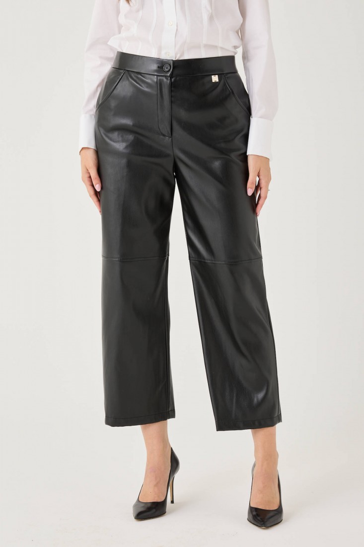 Zanetti 1965 Pantalone dritto in ecopelle Offerte