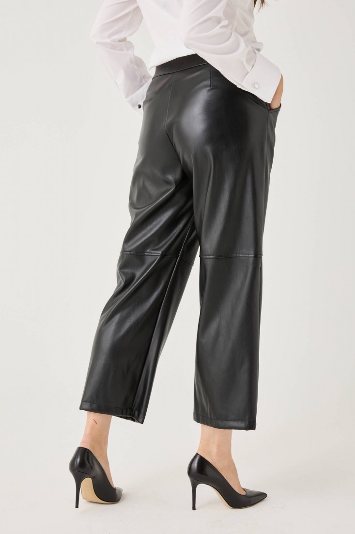 Zanetti 1965 Pantalone dritto in ecopelle Offerte