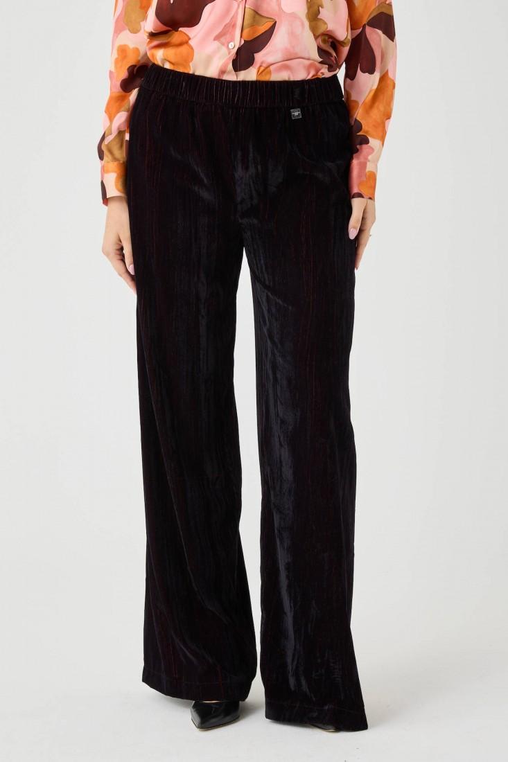 Zanetti 1965 Pantalone ampio in velluto liscio Hotsell