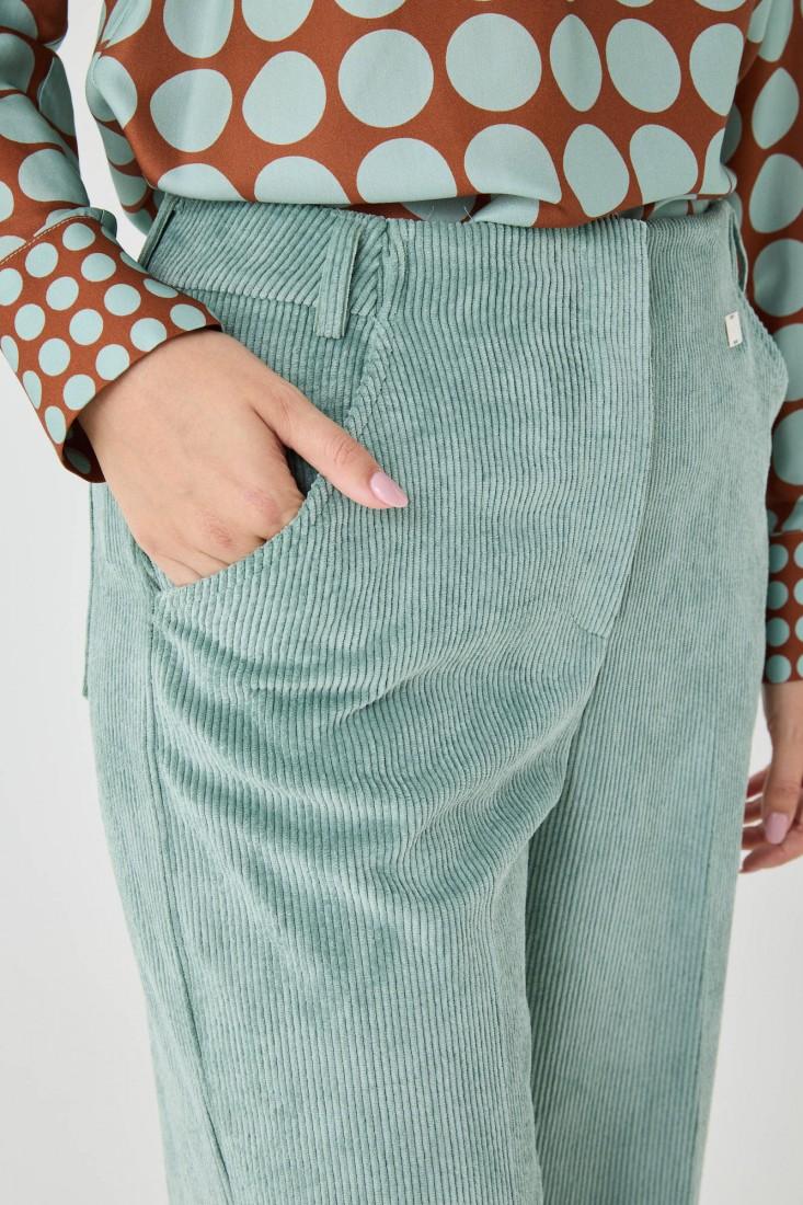 Zanetti 1965 Pantaloni in velluto cropped Vendita Economica