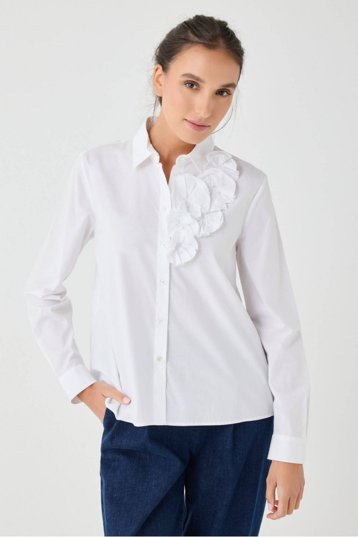 Zanetti 1965 Camicia con applicazione floreale I Più Venduti