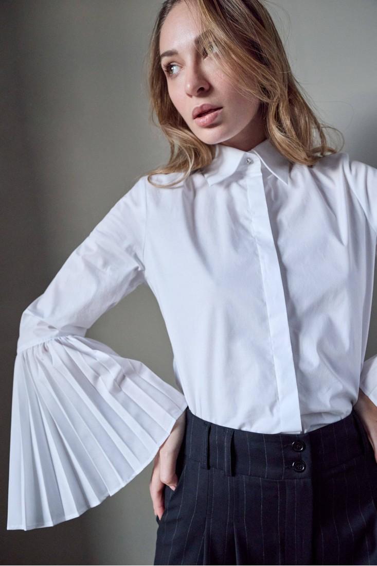 Zanetti 1965 Camicia con mancihe plissettate Moda