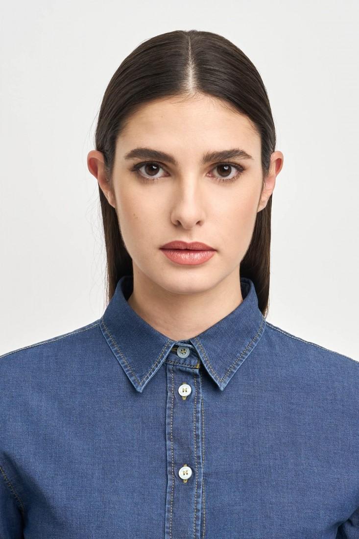 Zanetti 1965 Camicia in denim stretch STEFY Officina
