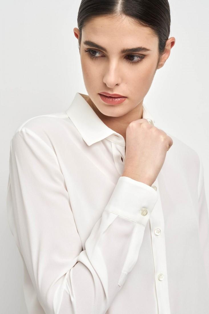 Zanetti 1965 Camicia morbida in crepe de chine Promozione