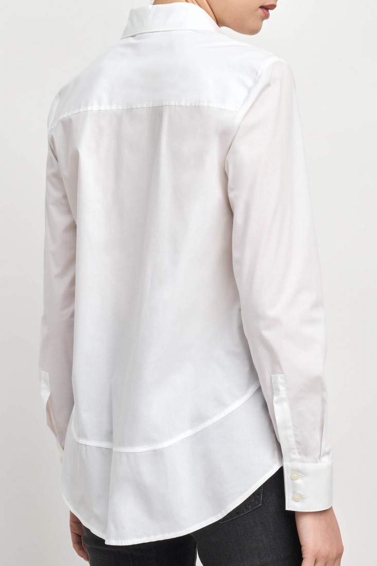 Zanetti 1965 Camicia asimmetrica in cotone Pezzi Unici