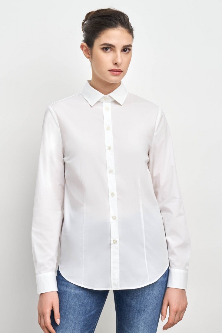 Zanetti 1965 Camicia in cotone stretch ANNA Soddisfazione Garantita