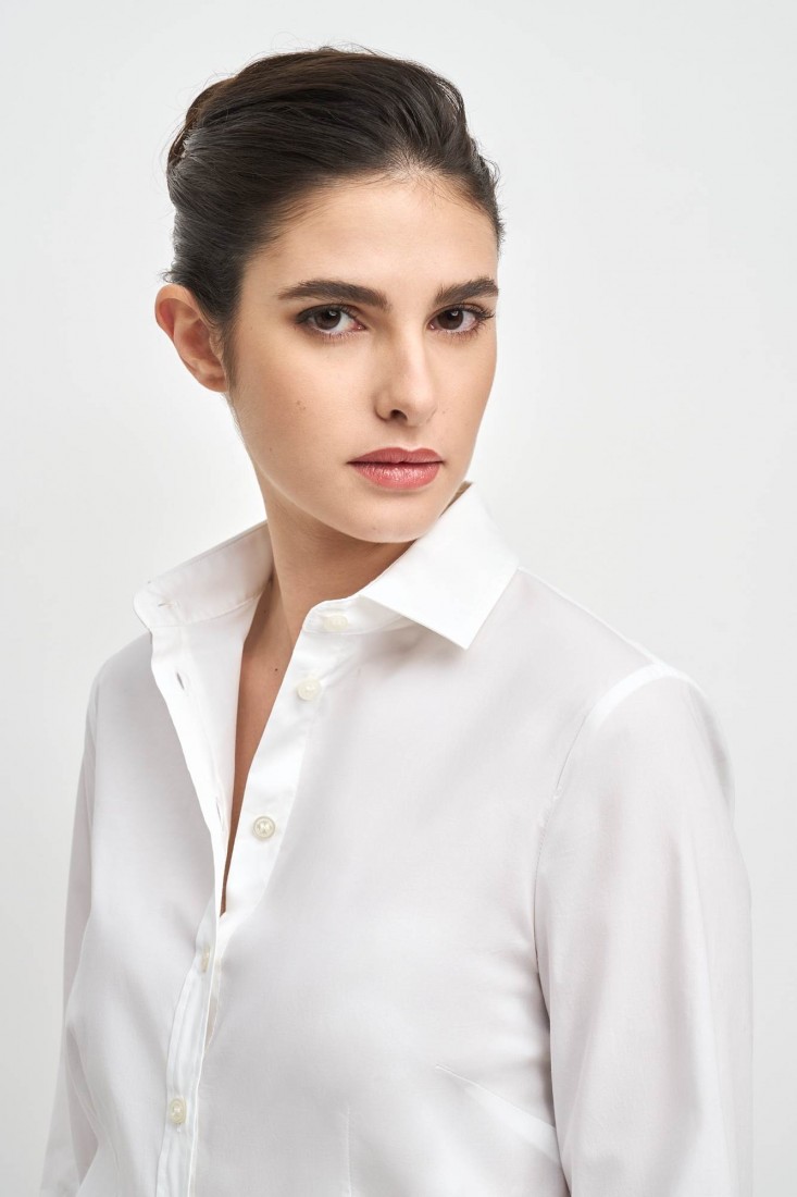 Zanetti 1965 Camicia in cotone stretch ANNA Soddisfazione Garantita