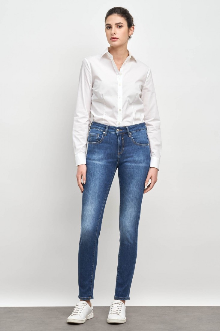 Zanetti 1965 Camicia in cotone stretch ANNA Soddisfazione Garantita