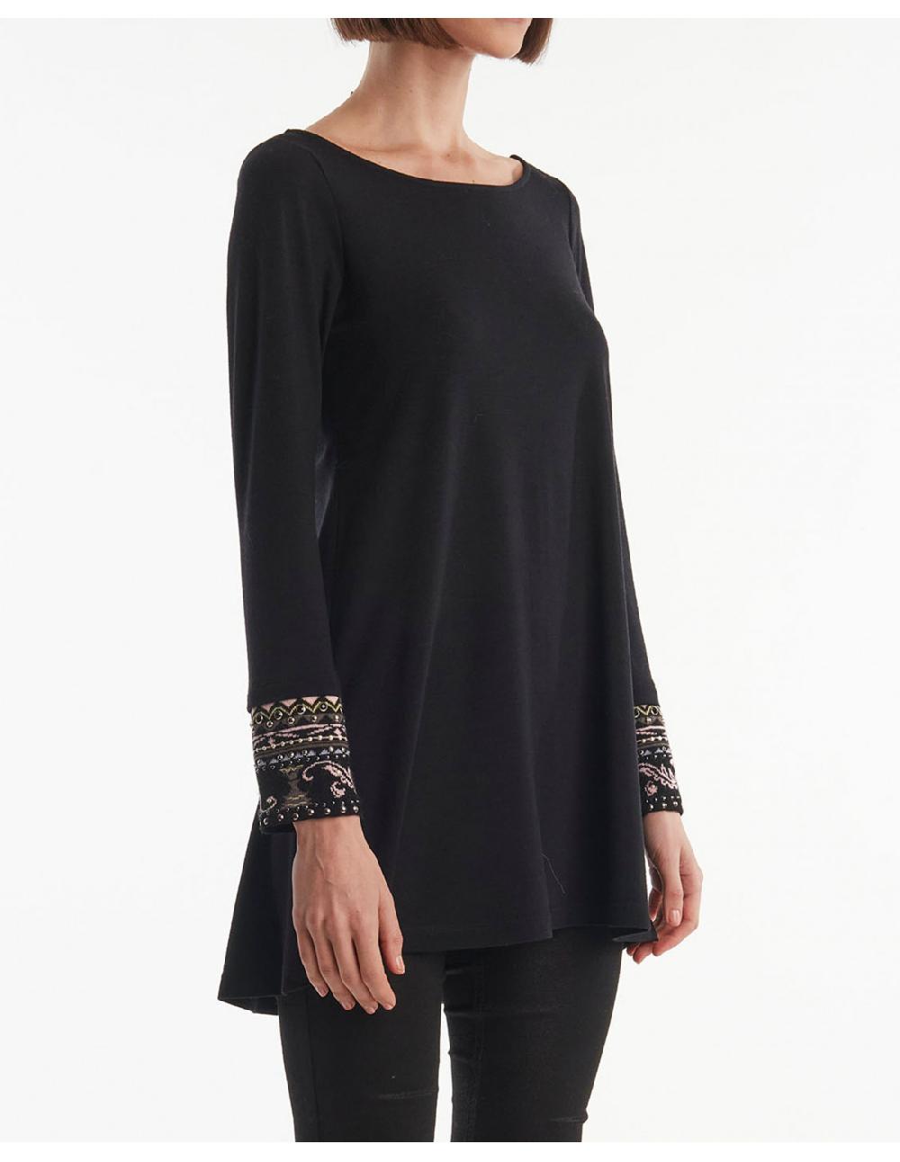 Angelo marani T-SHIRT IN JERSY CONPOLSI JACQUARD+APPL Online