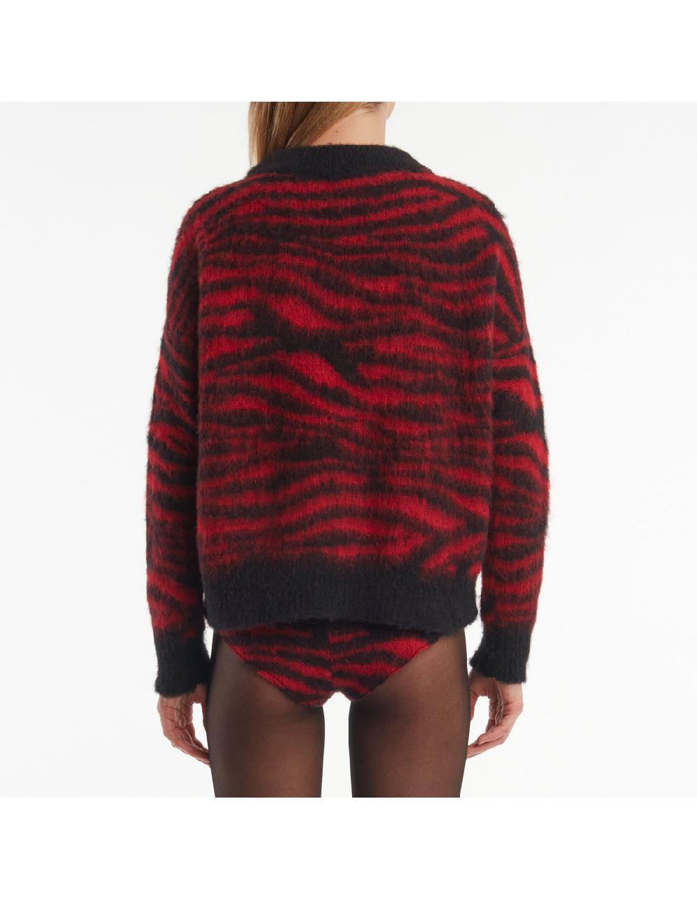 Angelo marani MAGLIA ZEBRA GARZATA IN ALPACA Fino Al -60%
