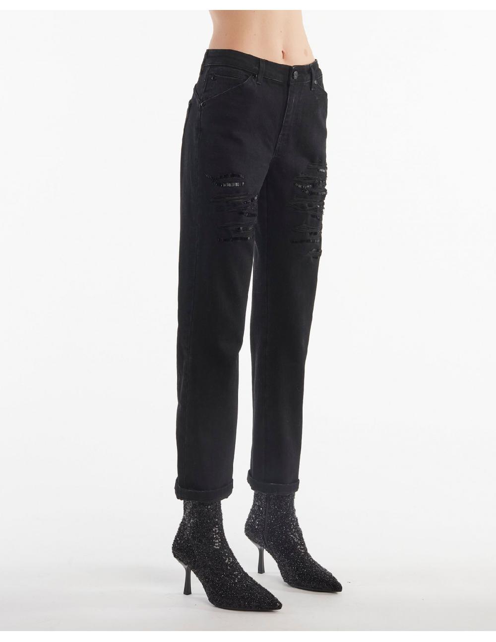 Angelo marani BOYFRIEND C/RICAMO ZEBRA Negozio