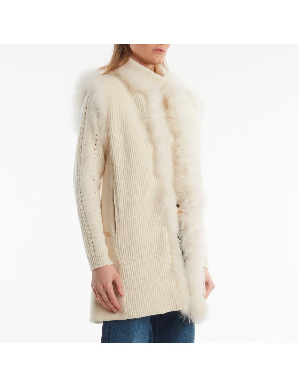 Angelo marani GILET C/BORDI IN PELLICCIA 2025