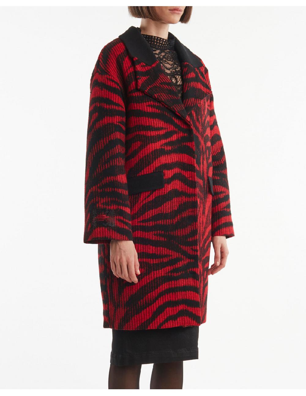 Angelo marani CAPPOTTO IN MAGLIA JAQUARD Nuovo